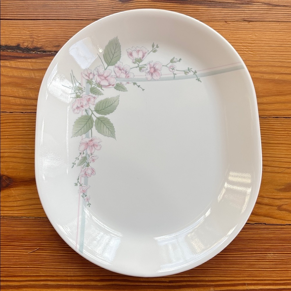 Vintage Large 12 Inch Serving Piece Corning Corelle Platter Pattern "Veranda" - Picture 4 of 5